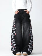 PENDRA American Floral Embroidered Jeans