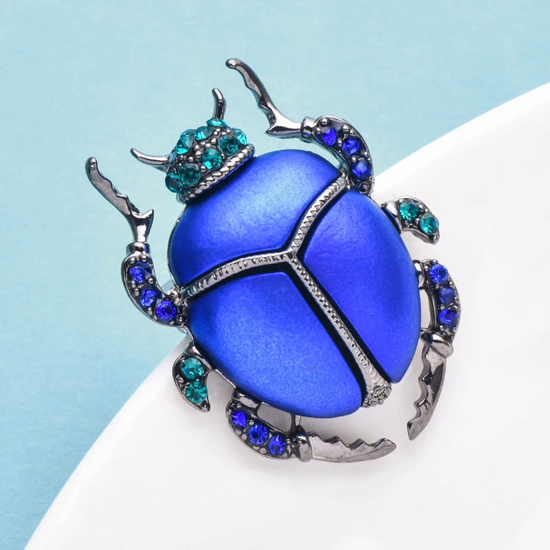 PENDRA Beetlebright Insect Brooch