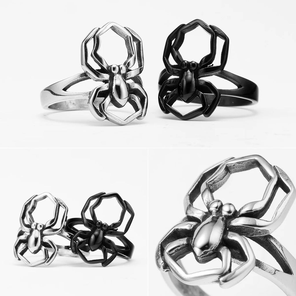 PENDRA Spider Stuff Steel Ring