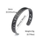 PENDRA Runeband Hollow Viking Rune Bracelet