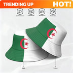 Algeria Free Custom Made Name Photo Dza Islam Bucket Cap Arabic Algerie Arab Print Text Logo DZ Casual Fisherman Hat