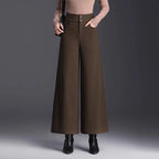 PENDRA Crocodile Print PU Straight Leg Pants