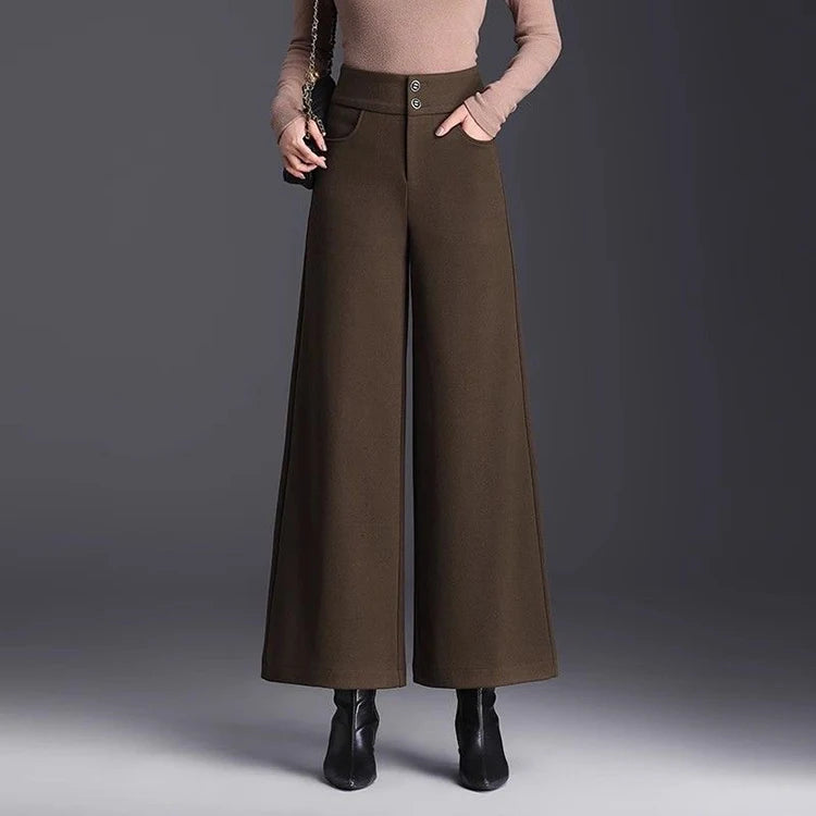 PENDRA Crocodile Print PU Straight Leg Pants