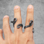 PENDRA Animal Snake Viper Steel Ring