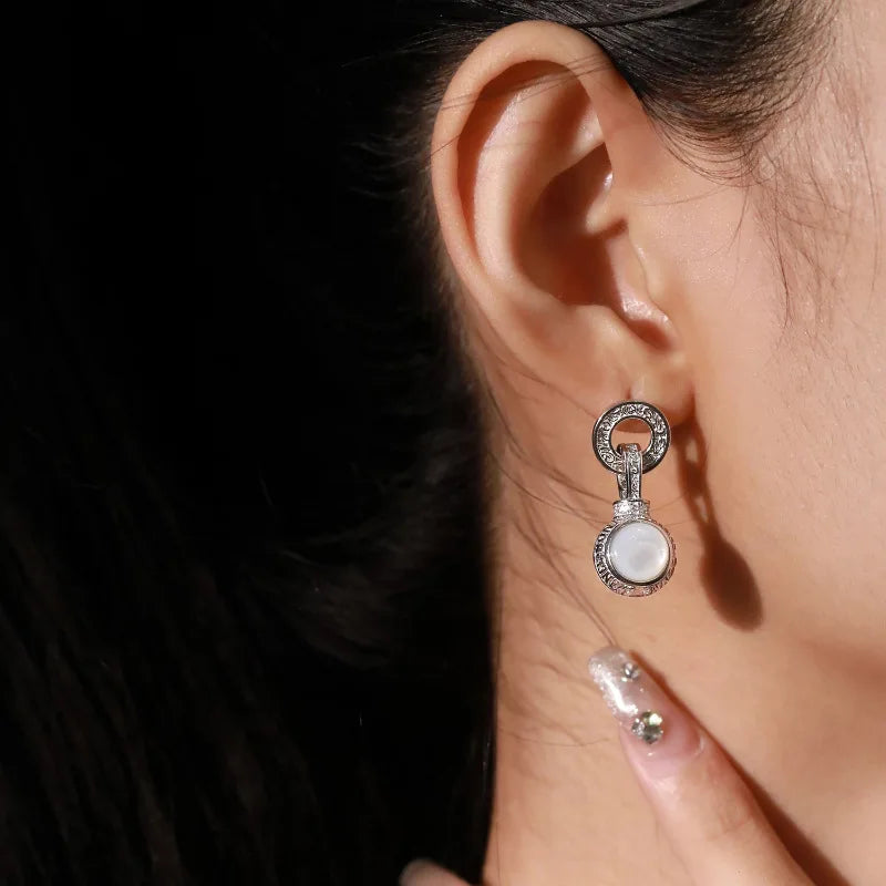 PENDRA Liquid Lava Sterling Silver Earrings