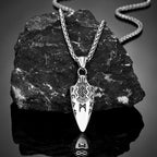 PENDRA Rune Gold Steel Necklace