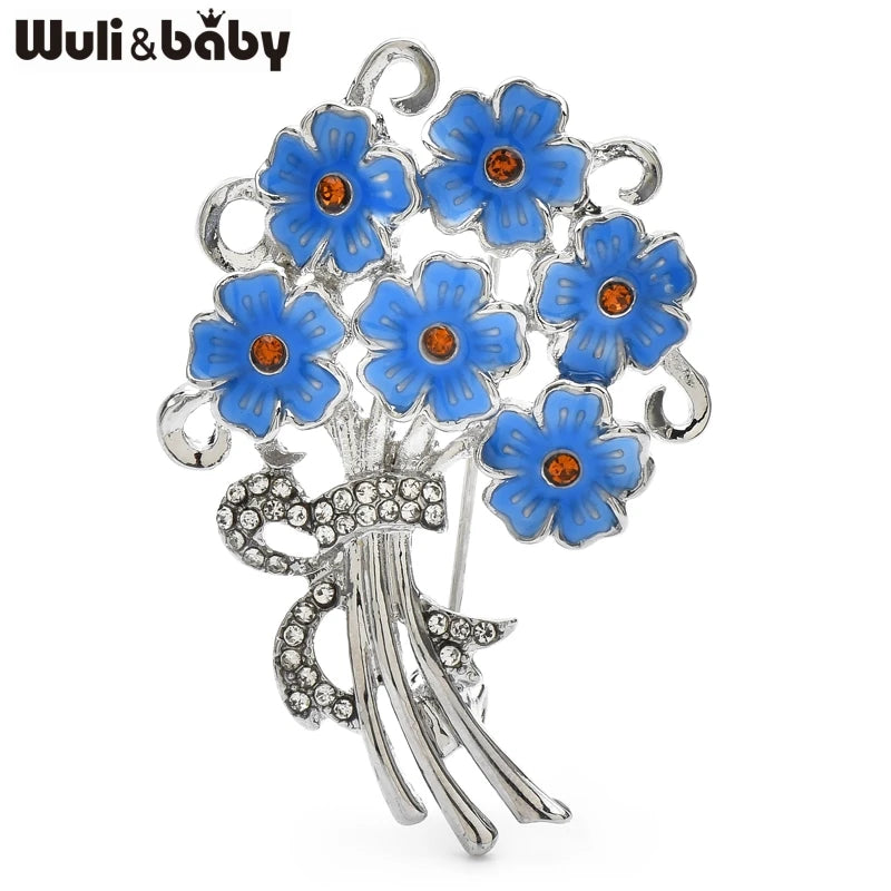PENDRA Eterna Crystal Flower Bouquet Brooch