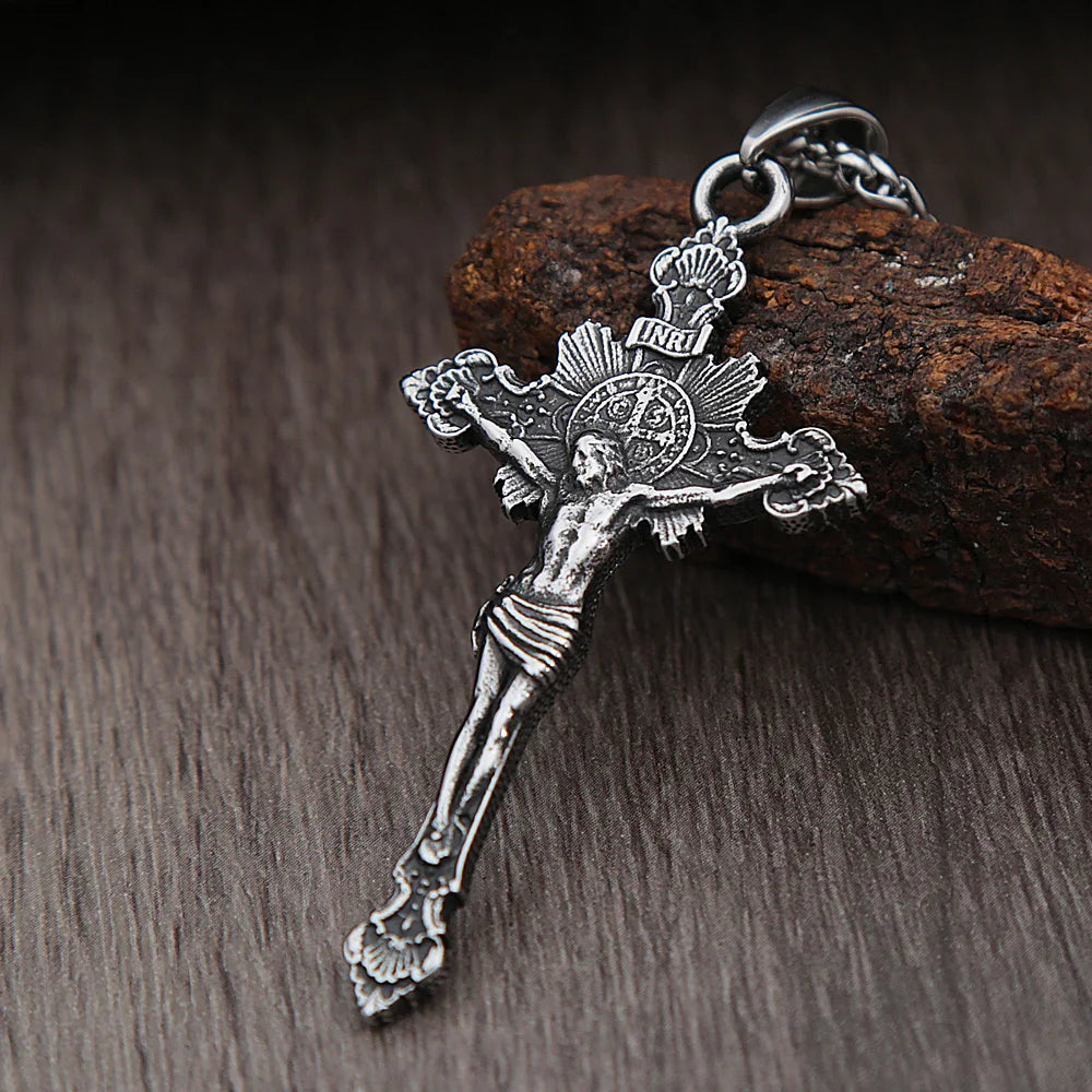 PENDRA Crosssteel Stainless Steel Cross Necklace