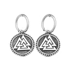 PENDRA Valknut Nordic Rune Earrings