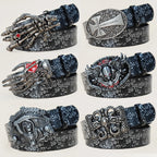 PENDRA Noralia Black Floral Belt