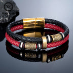 PENDRA Rune Adjustable Leather Bracelet
