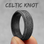 Vintage Nordic Viking Runes Celtic Knot Series Stainless Steel Womens Mens Rings Punk Biker Jewelry Creativity Gift Wholesale