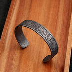PENDRA Dragoncrest Stainless Steel Open Cuff Bracelet
