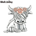 PENDRA Cute Highland Cow Brooch
