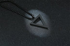 PENDRA Triangle Black Pendant Necklace