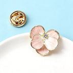 PENDRA Pansyelle Pansy Flower Collar Pin