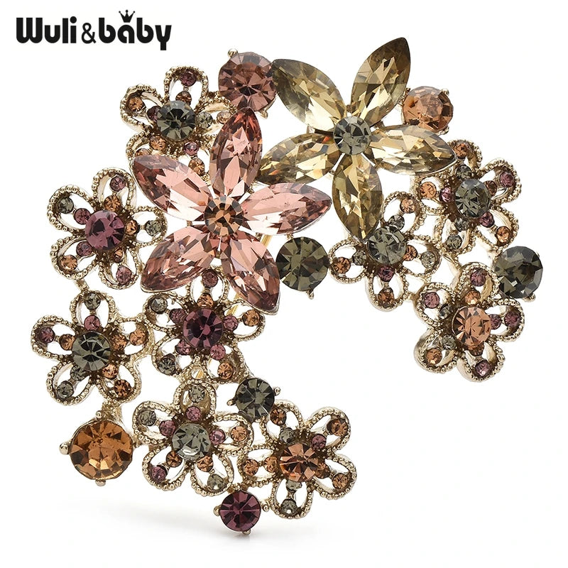 PENDRA Florielle33 Crystal Brooch