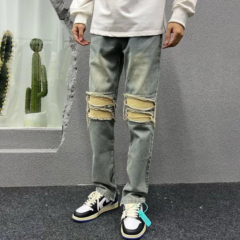 PENDRA Distressed Loose Korean Jeans