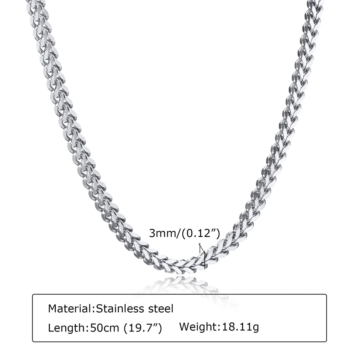 PENDRA Franco 3Mm Chain Necklace