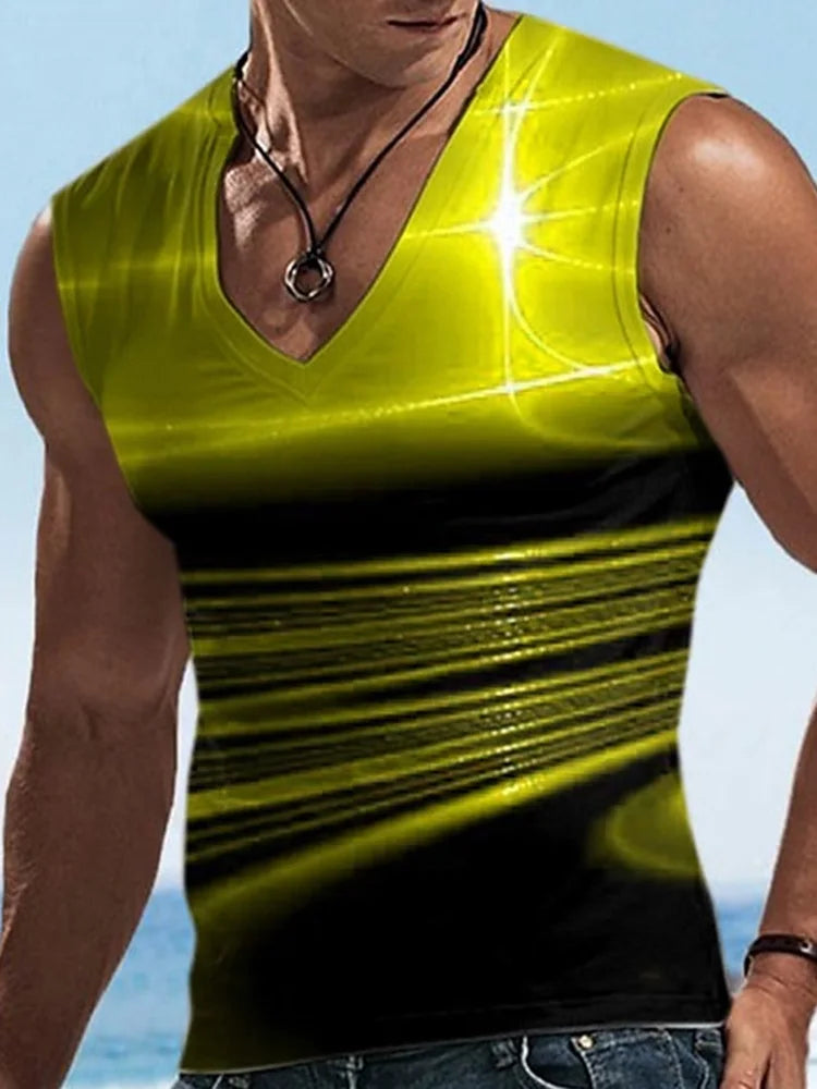 PENDRA Printed Sports Sleeveless T-Shirt