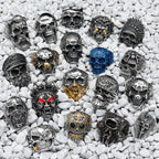 PENDRA Punk Gothic Skull Ring
