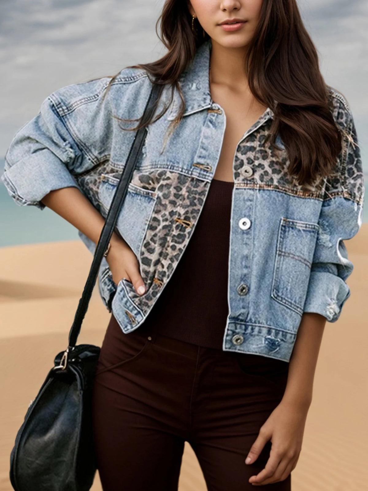 PENDRA Washed Blue Long Jacket