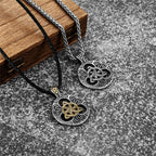 PENDRA Celtic Knot Gold Viking Necklace