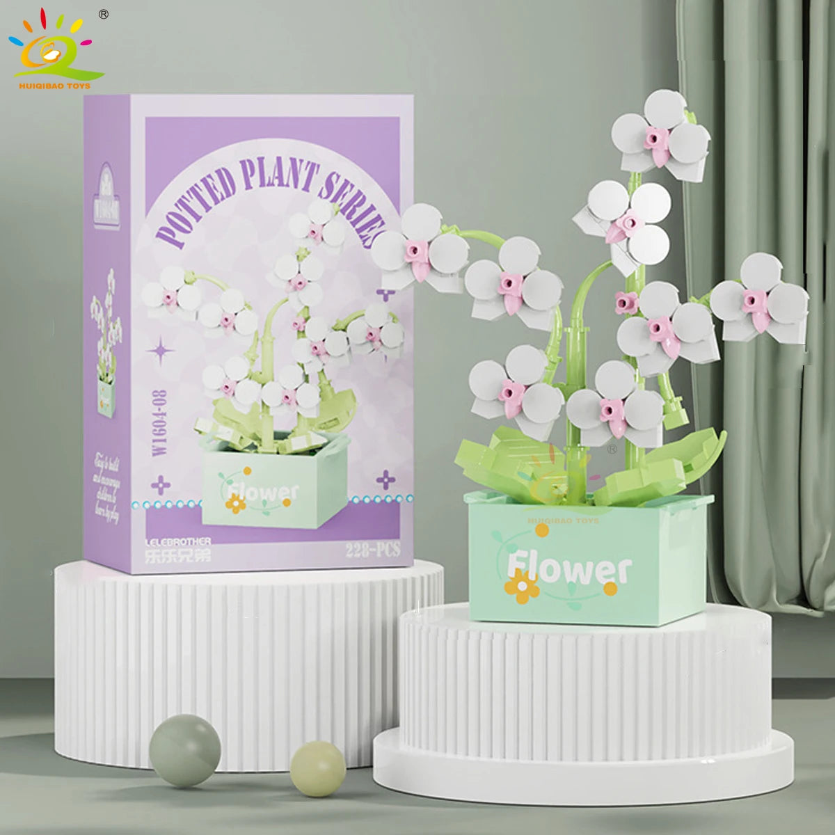 PENDRA Succulent Potted Floral Building Set