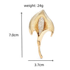 PENDRA Lilycrest Big Crystal Lily Flower Brooch