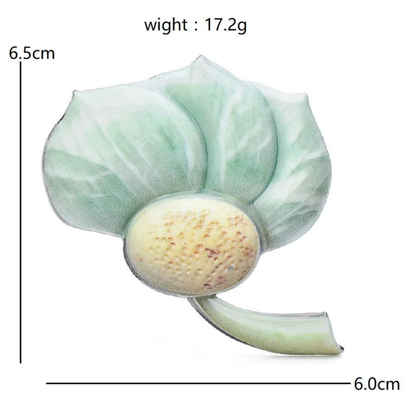 PENDRA Lotuselle 3-Color Lotus Flower Brooch