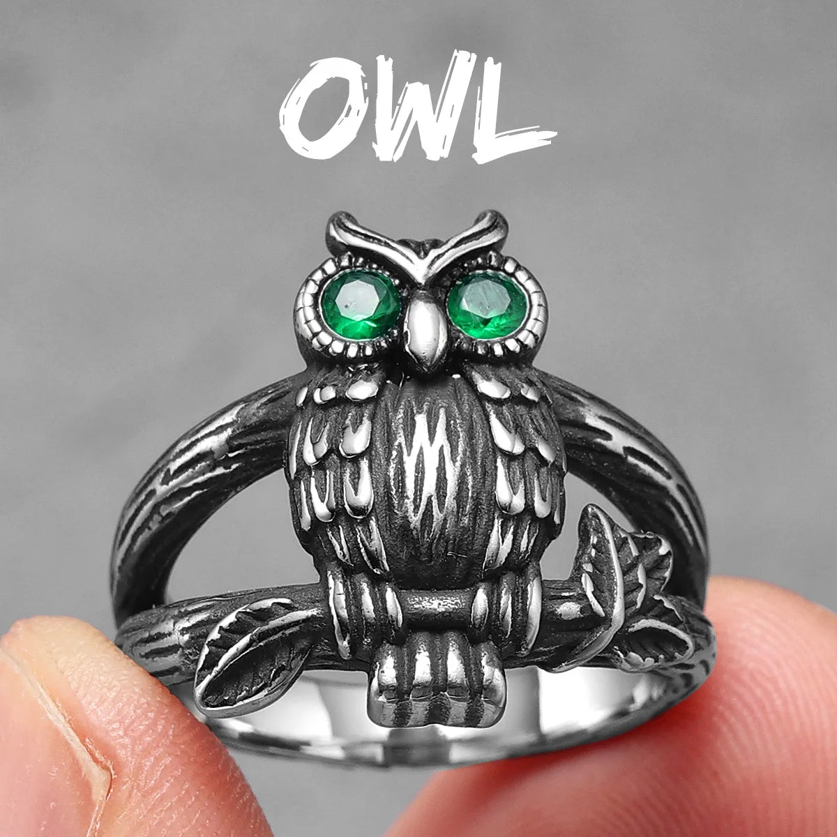 PENDRA Owl Cute Bird Steel Ring