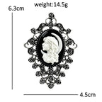 PENDRA Vintage Cameo Figure Brooch
