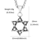 PENDRA Hexagram Vintage Symbol Pendant Necklace