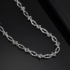 Hiphop Lips Necklaces for Men Boys,Never Fade Irregular Knot Splicing Collars,Cool Rock Punk Jewelry Gifts