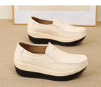 PENDRA Leather Sports Platform Shoes