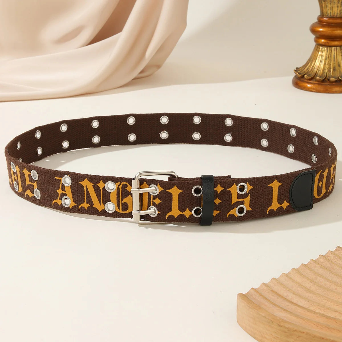 PENDRA Orlayne Canvas Pin Buckle Minimal Belt