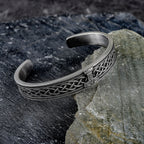 PENDRA Tree of Life Black Rune Stainless Steel Bracelet