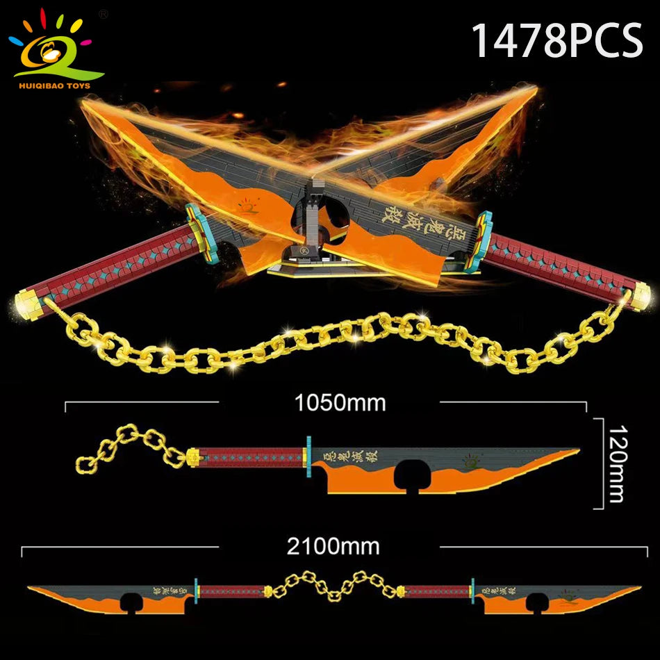 PENDRA Samurai Sword Ninja Building Set
