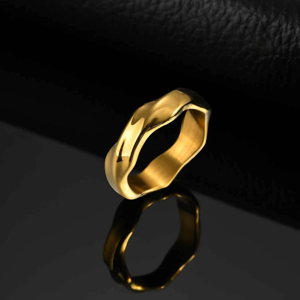 Classic Mobius Rings for Men Women,Forever Love Stainless Steel Couples Finger Ring,Simple Wedding Ring Engagement Ring Gift