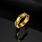 Classic Mobius Rings for Men Women,Forever Love Stainless Steel Couples Finger Ring,Simple Wedding Ring Engagement Ring Gift