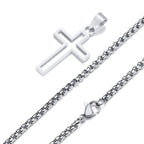 PENDRA Cross Hollow Pendant Necklace