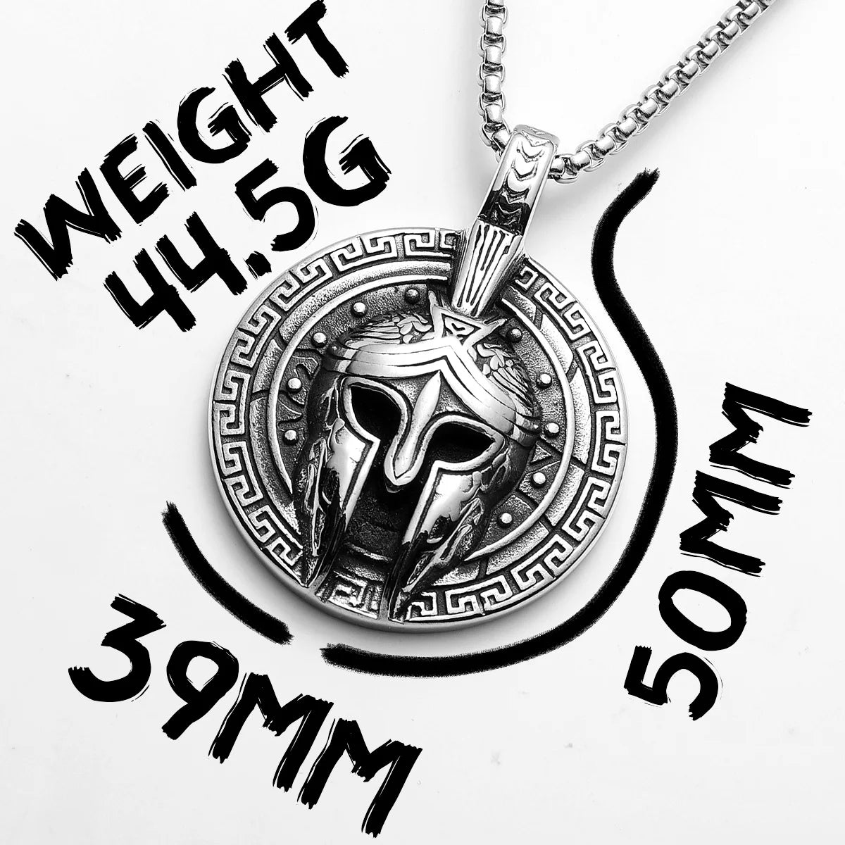 PENDRA Roman Warriors Steel Necklace