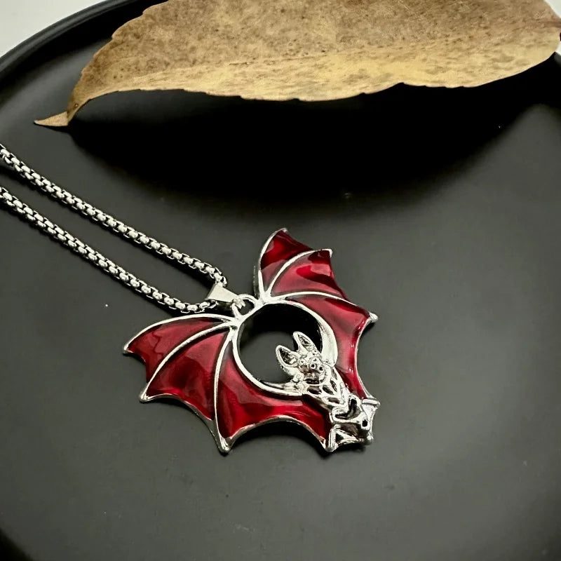 PENDRA Batgoth Vintage Stainless Steel Bat Pendant