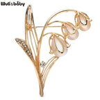PENDRA Lilyvale Opal Lily of the Valley Brooch