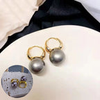 PENDRA Hoop Gold Pearl Earrings
