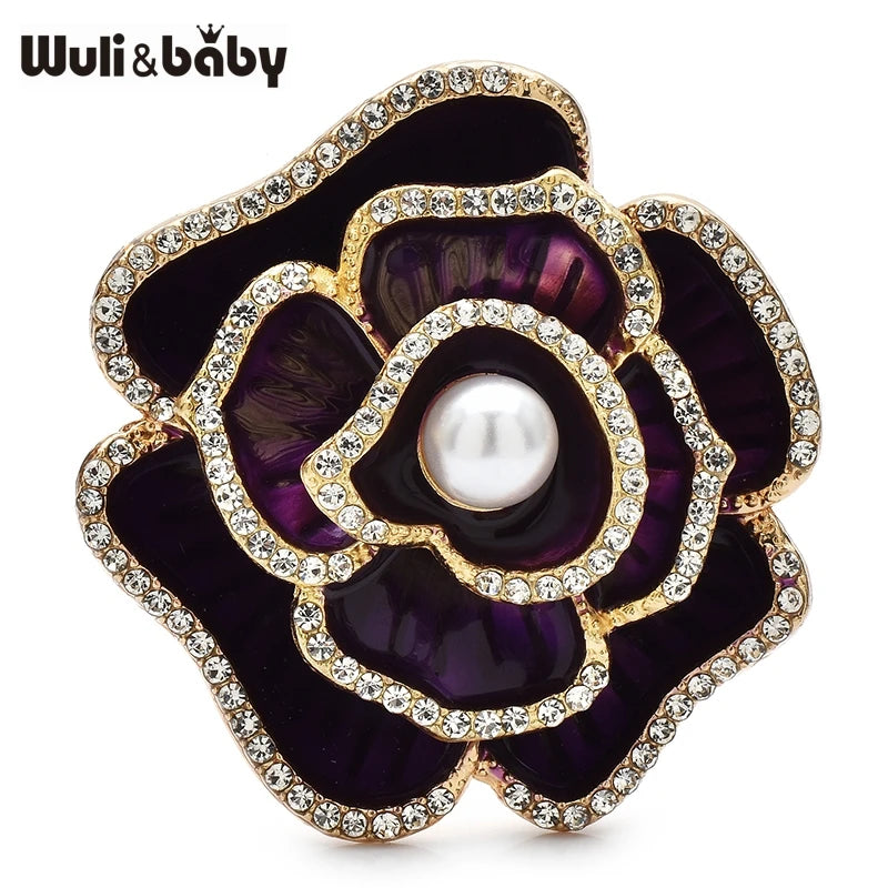 PENDRA Camellia Beautiful Flower Brooch