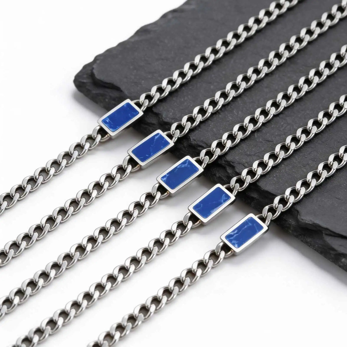 PENDRA Cuban Stone Link Chain Necklace