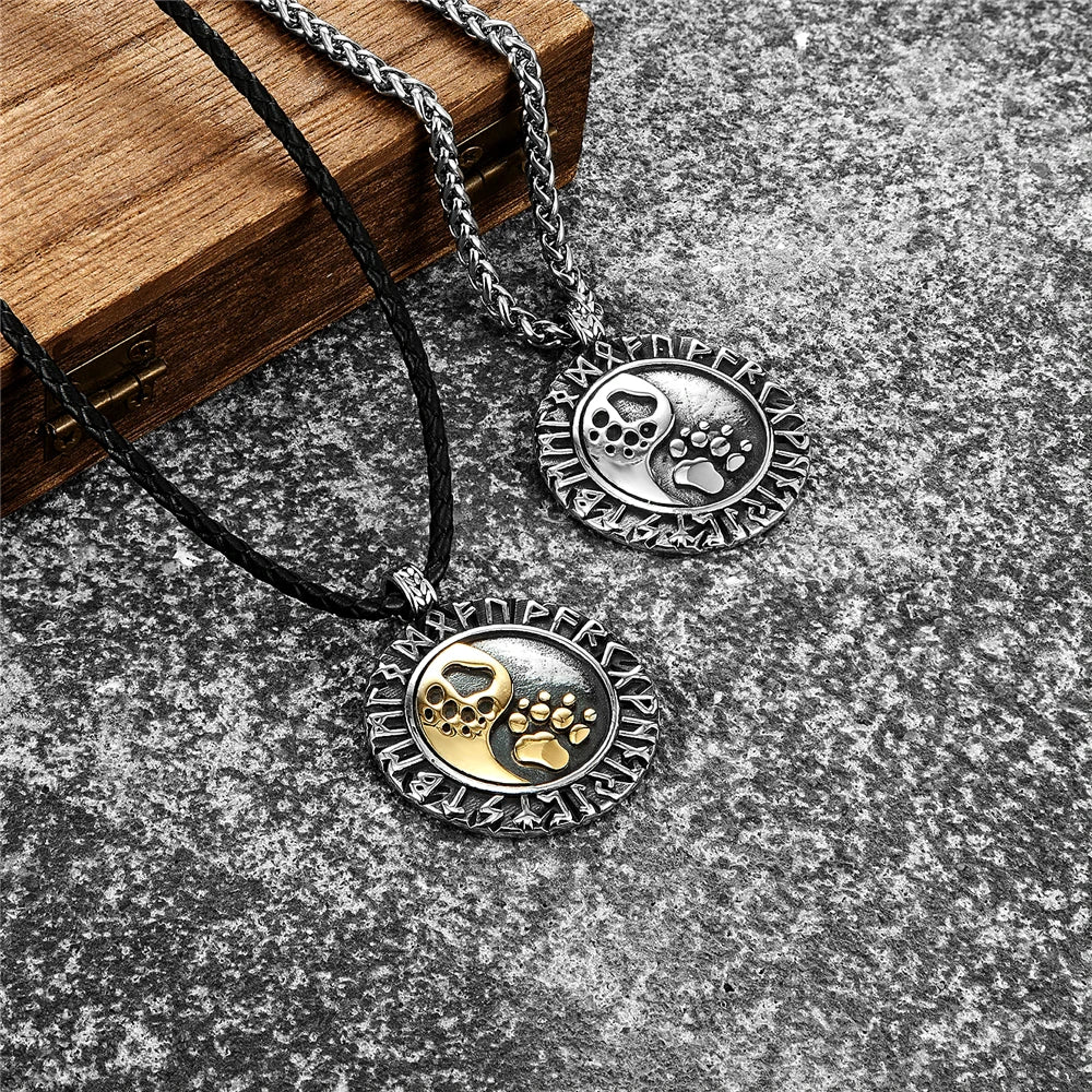 PENDRA Steel Rune Necklace