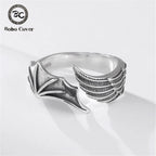 PENDRA Angel Wings Opening Silver Ring