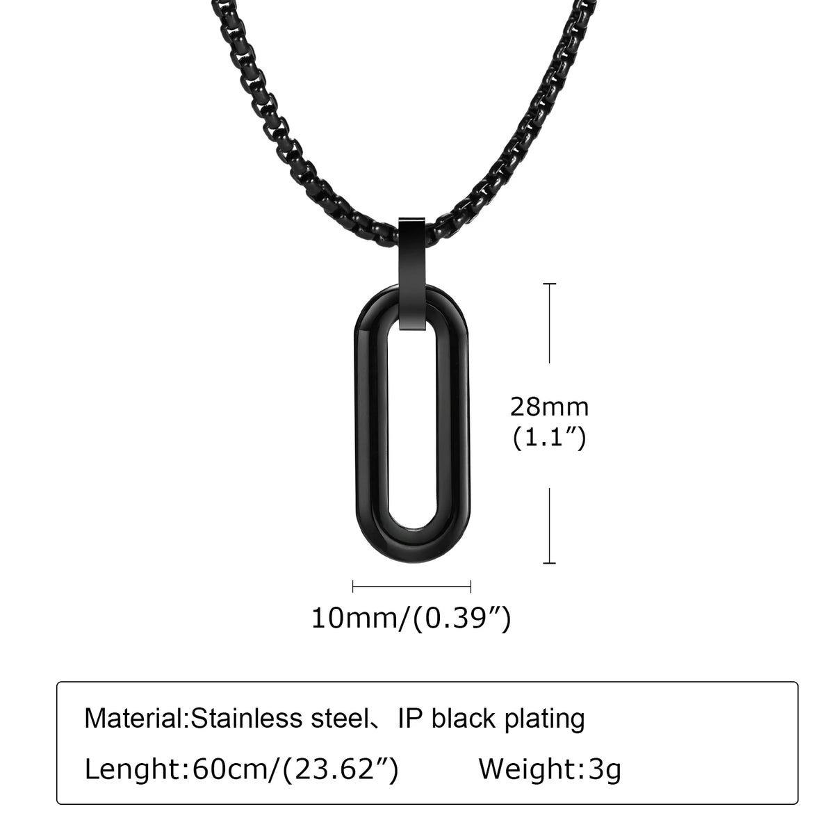 Mens Simple Geometric Necklaces,Hollow Waterproof Stainless Steel Square Pendant Collars,Classic Jewelry Gifts for Boys